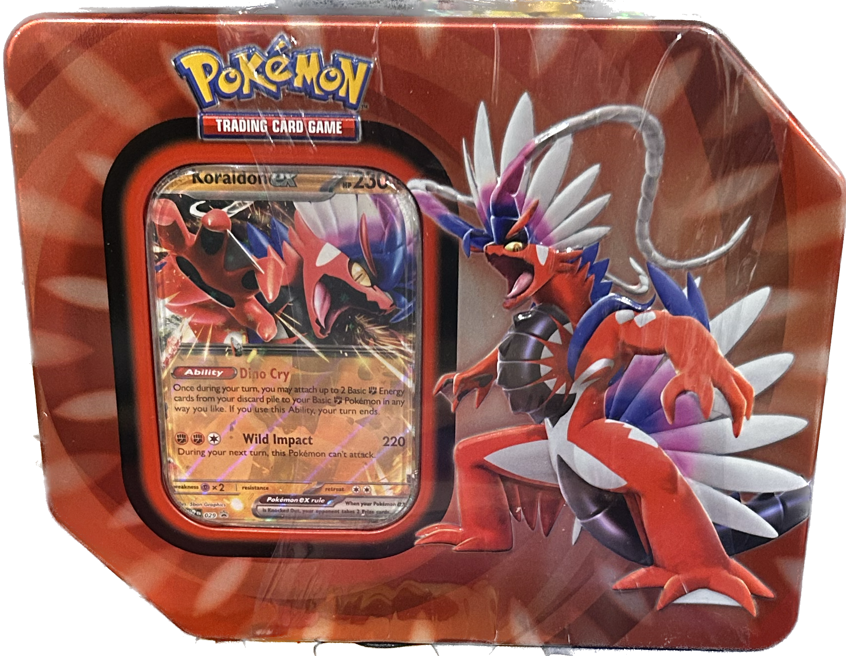 Pokémon TCG: Paldea Legends Tin (Koraidon ex) - 5 Packs – GM Poke